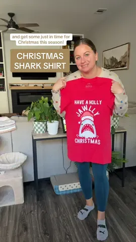 Hope your holidays are JAWLLY 🦈😆 #sharks #christmas #funnyshirts #tiktokshopcreatorpicks #tiktokshopblackfriday 