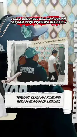 Kediaman pribadi Mustarani Abidin di Lebong digeledah Tim Subdit Tipidkor Ditreskrimsus Polda Bengkulu, tak hanya itu sejumlah toko bangunan juga ikut digeledah. Ini terkait dengan dugaan korupsi bedah rumah di Dinas Perkim Lebong tahun 2023, saat itu Mustarani masih menjabat Sekda Lebong. Setidaknya 8 boks dokumen beserta HP Mustarani dan istri dibawa penyidik 🫣