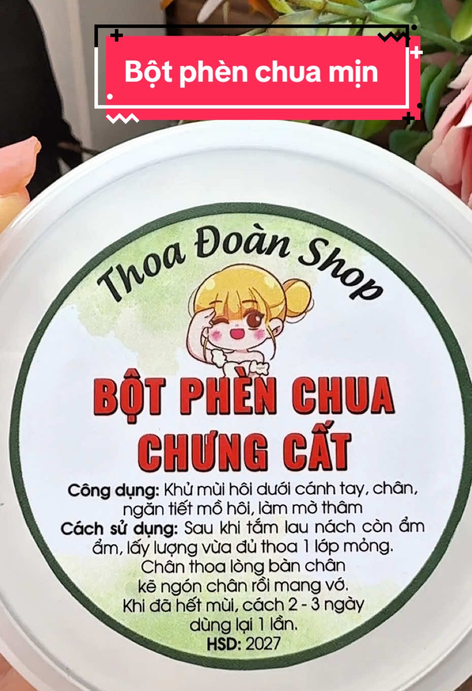 Thoa bột phèn chua mỗi ngày giúp vùng cánh thơm tho mịn màng #botphenchua #hoinach #huyenchaucongchua #typ  @Huyền Châu Công Chúa 