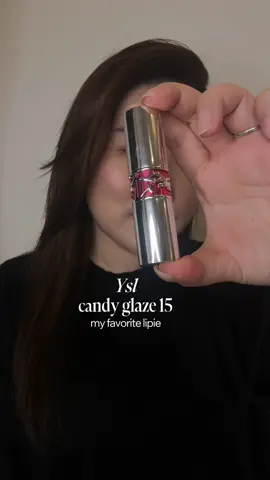 YSL Candy Glaze No.15 🍬💄 Super glossy, hydrating, and gives that perfect juicy lip look. Definitely my fave right now! ✨💋 #YSLBeauty #YSLCandyGlaze  #yslbeautyid 