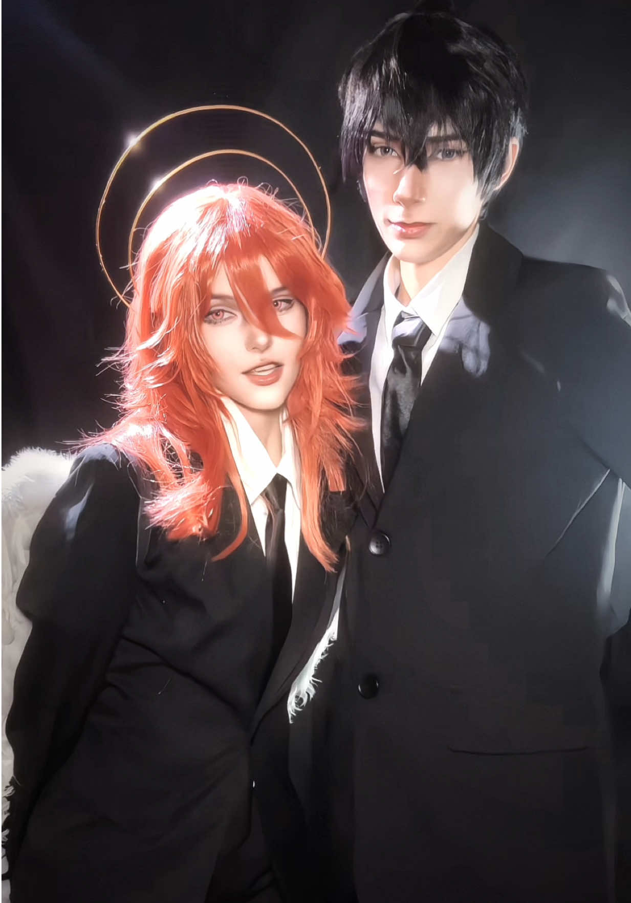 we lowkey forgot to film ooc before he left so this is all i got 😭 @Li #chainsawman #akiangel #Cosplay #angeldevil #aki 