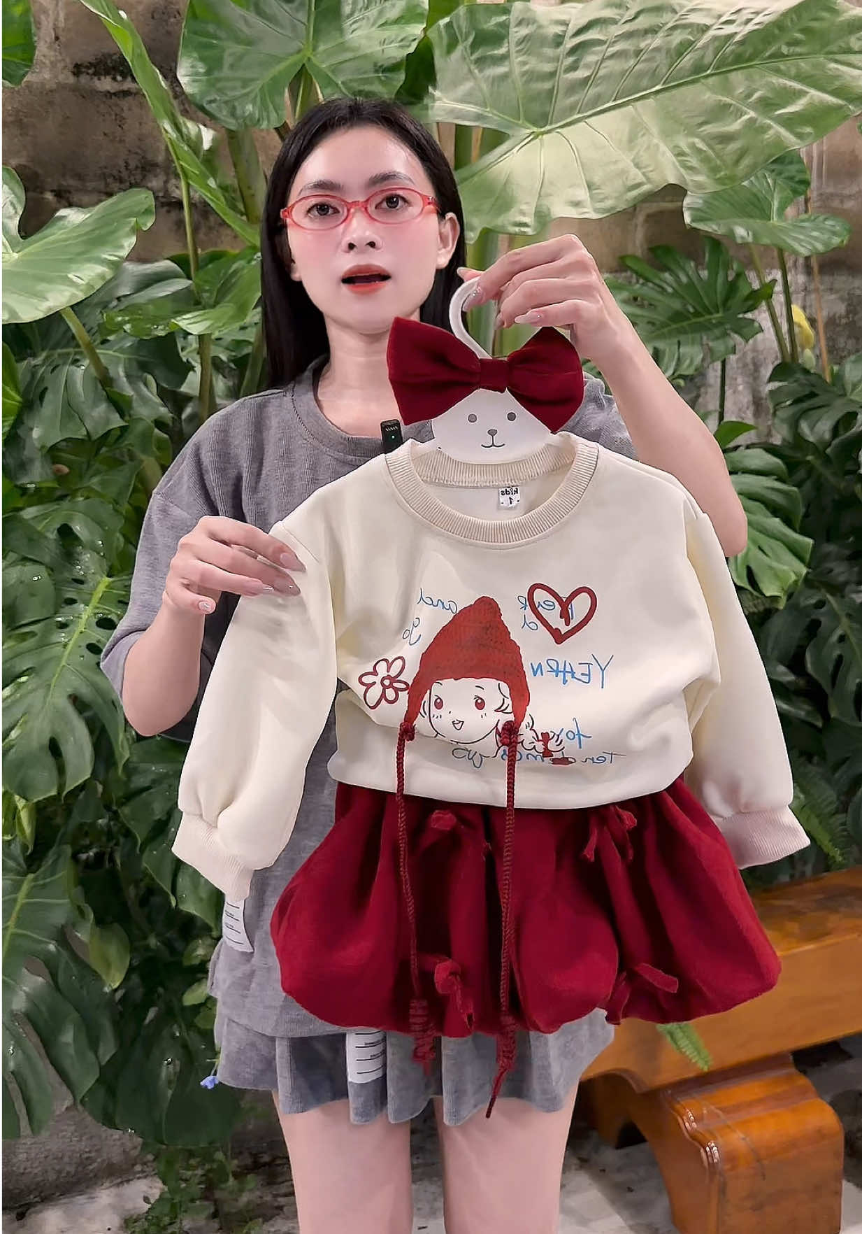 Tặng Búi Tóc Set Áo Và Váy 