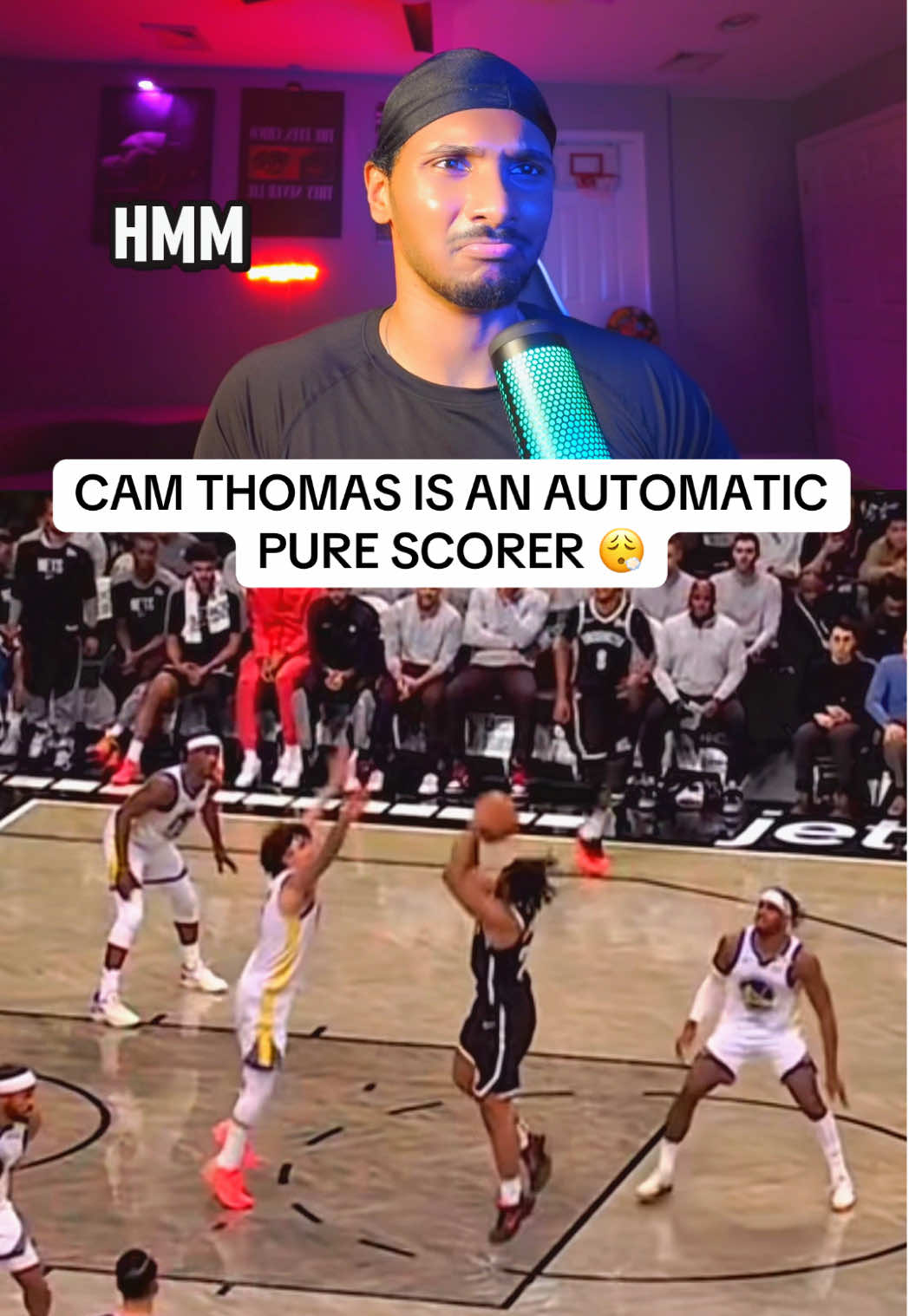 Brooklyn really have themselves a good one 🔥 #camthomas #NBA #basketball #tigerreacts #fyp 