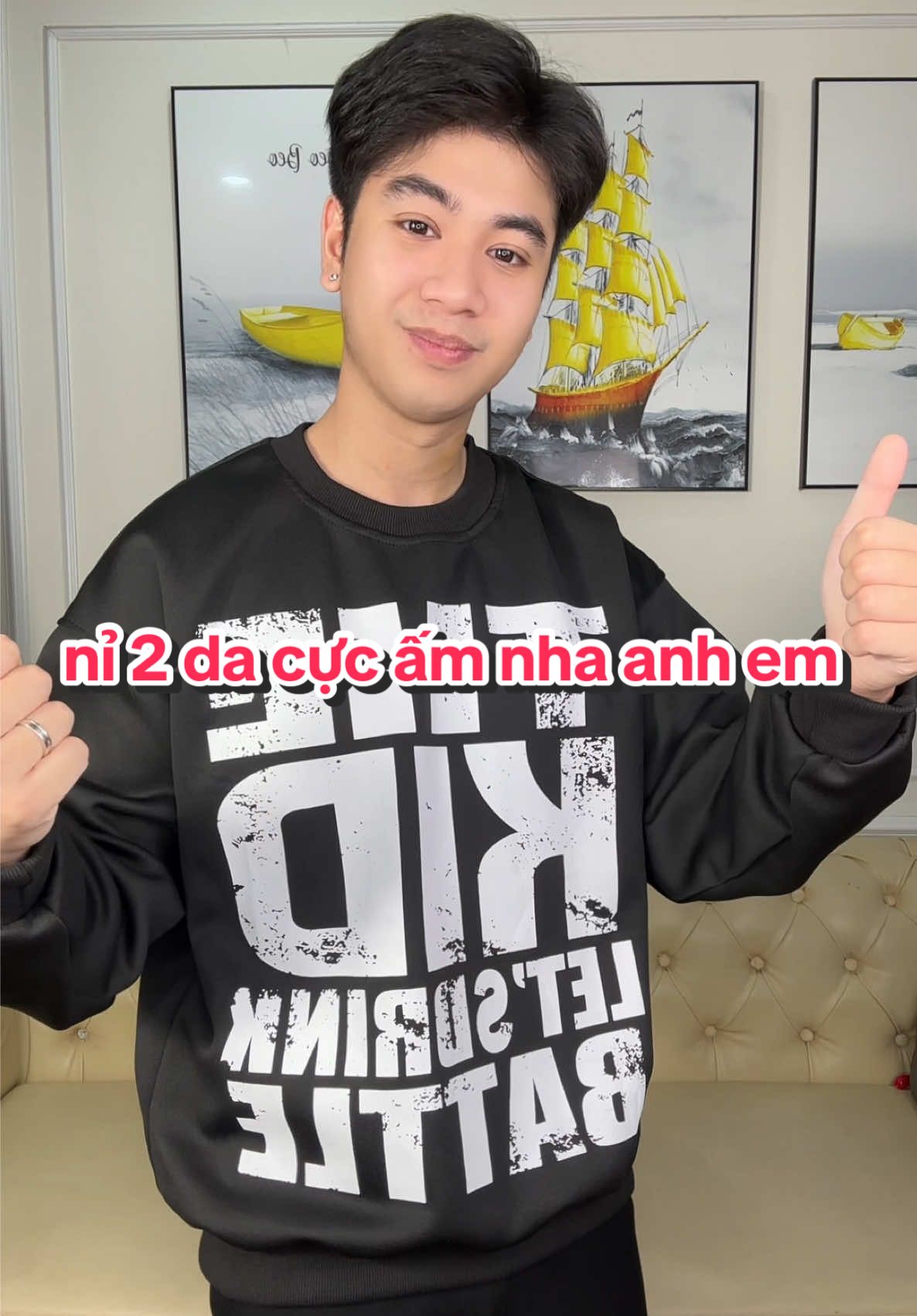 nỉ 2 da cực ấm nha anh em #thoitrangnam #xuhuong2025 #sweater 