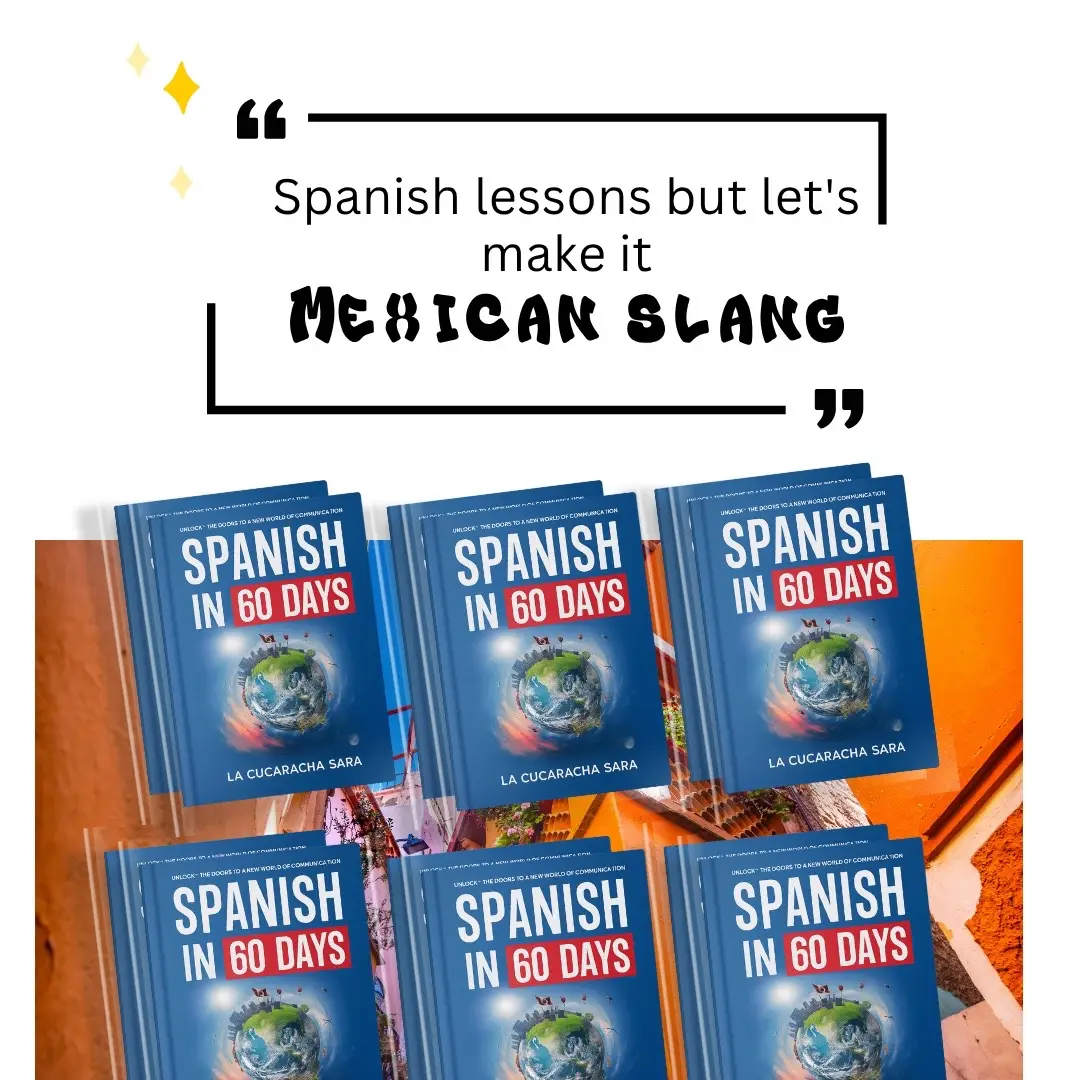 Spanish that actually hits - Mexican slang, real-life convos, zero fluff. In 60 days you’ll stop memorizing and start talking ✅ What You Get; daily bite-size lessons, Mexican slang explained with examples, pronunciation tips (sound it out), real-life scripts for texting, dating, travel, work, and family, cheat-sheet vocab, review drills, and mini challenges so it sticks 🙌🏼 How It Changes Your Life; deeper friendships, smoother travel, better deals, career doors you couldn’t open before, flirty confidence that actually lands, real connection with culture (not just subtitles) 💟 Built For Busy Brains; short, clear, practical. Learn today, use it tonight 📝 No Academic Blah Blah only the Spanish you’ll actually say 🗣️ Order ‘Spanish in 60 Days’ Today and Start Learning Spanish that Actually Matters 😉 CLICK LINK TO GET FREE SHIPPING! 
