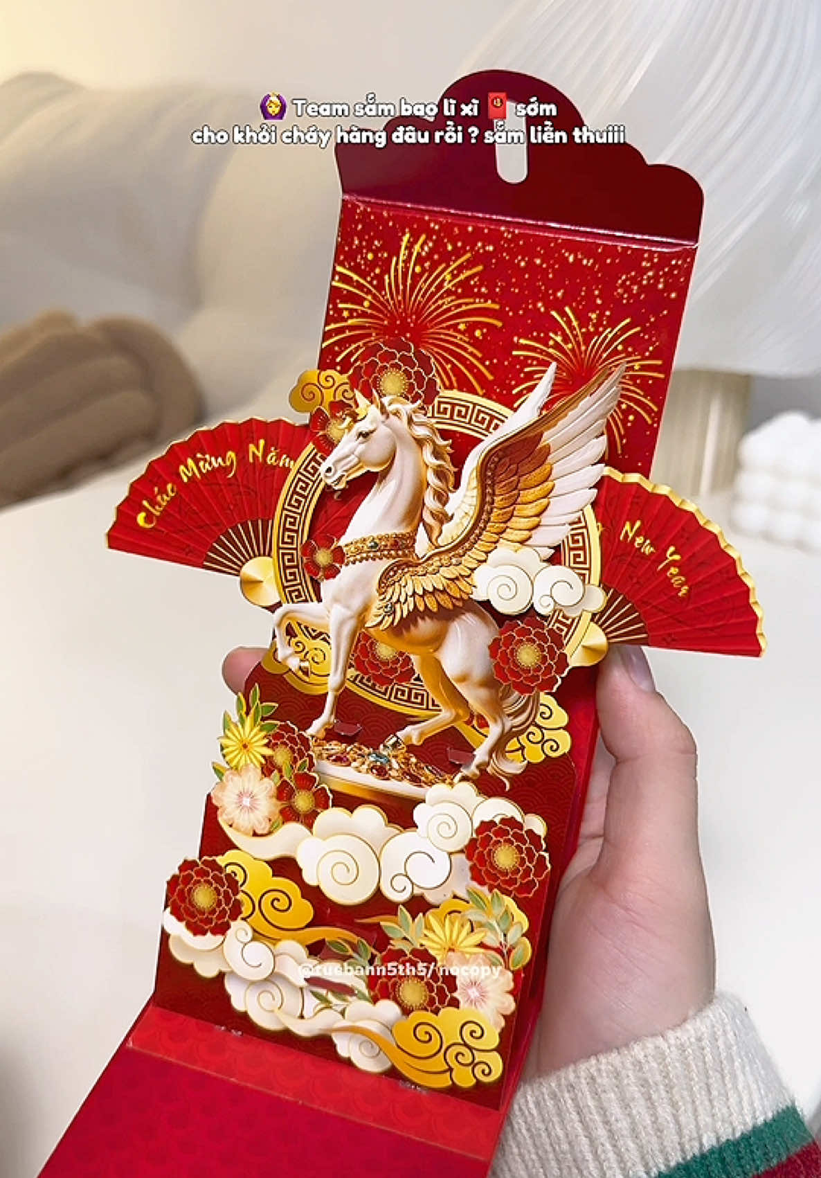 Bao lì xì Popup 3D cao cấp chào Tết Bính Ngọ 2026 🧨#happynewyear #baolixitet #baolixi3d #tetbinhngo #tet2026 