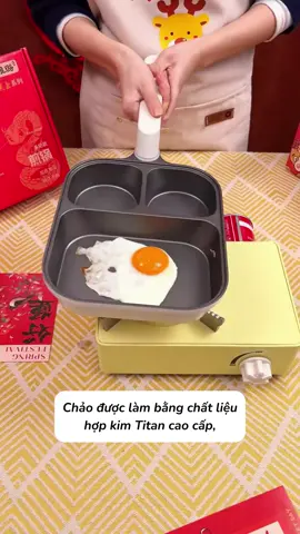 Chảo 3 ngăn đa năng, tiện lợi #giadungthongminh #giadungtienich #vietmate #chao3ngan #chaochongdinh 