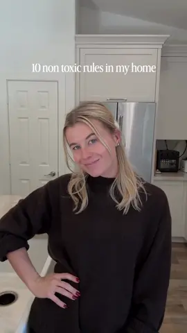 10 non-negotiables for keeping my home as toxin-free as possible 🤍 Organic coffee always. I drink it every single day, so reducing pesticide exposure here is huge for me. Organic food only. It’s just part of my lifestyle at this point. I’m not bringing conventional produce into my house. Highest quality meat I can find, plus locally sourced milk and eggs from pasture-raised farmers doing things regeneratively. Yes, I spend more, but supporting farmers who are doing it right matters to me. Cookware: cast iron, stainless steel, and enameled cast iron only. No nonstick anything. FYI: Caraway or Our Place are a nonstick brands I personally have. Food storage is wood, stainless steel, and glass. I literally brought a fat shake to go in an old pickle jar the other day and got roasted for it 😂😂 I reuse glass jars for everything. Non toxic cleaning products. There are so many good clean alternatives now. Parchment paper over aluminum foil whenever possible. Fragrance-free trash bags because most are loaded with hormone-disrupting synthetic fragrances. To-go cups are glass or stainless steel. I avoid plastic as much as possible. Lots of sun every day, and when I’m outside sweating, I sit on organic cotton towels instead of plastic outdoor furniture. What do we think makes these chairs waterproof?? Plastic! Do we want a part 2!?