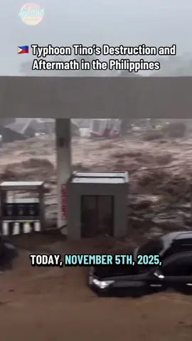 Typhoon Tino’s destruction and aftermath — November 5, 2025. Sending prayers to everyone affected in the Philippines 🇵🇭 #PhilippinesFlood #TyphoonTino #FloodAftermath #WeatherNews #StormFootage  