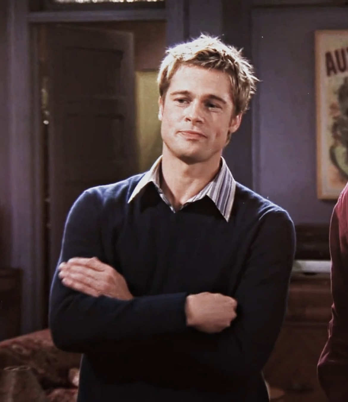 to bad he’s a evil guy || #mxchaelb #fypシ #friends #bradpitt #bradpittedit  Will Colbert  All rights reserved to Warner Bros Pictures 