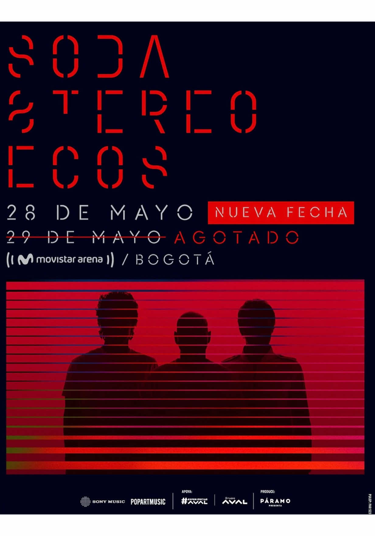 Nueva fecha en Colombia para Soda Stereo el próximo 28 de mayo ¿cuántas fechas harán en Colombia? #sodastereo 
