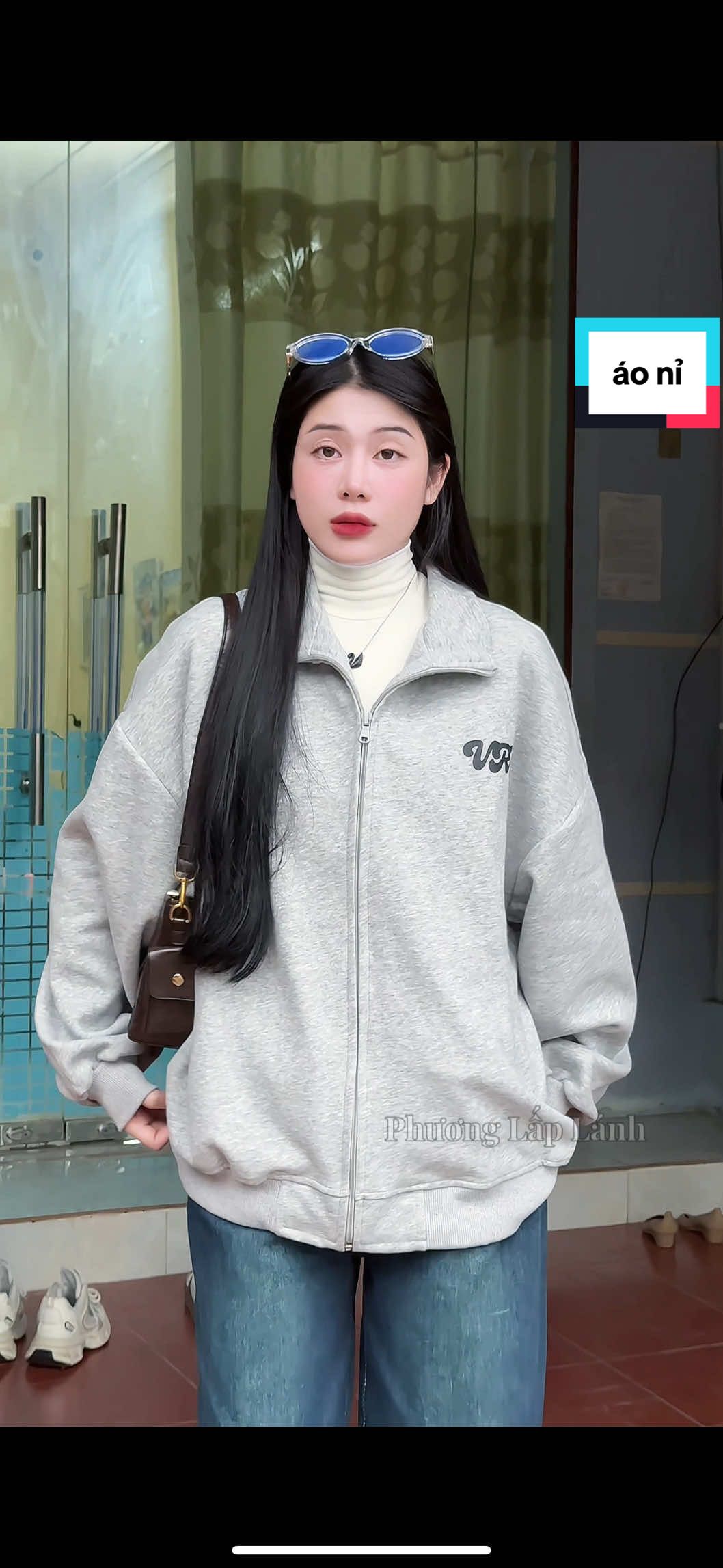 Áo khoác nỉ 2da phối chữ#fyp #phuonglaplanh01 #thoitrangnu #aokhoac #aokhoacnu 