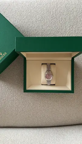 Pink Lady-datejust 🤍 #fyp #rolexwatch #rolexunboxing #blackgirlluxury 