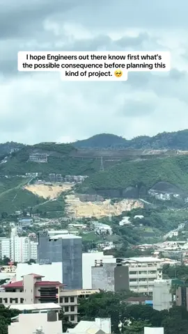 Those people living below might suffer a lot. Think and Understand.  #floodcontrol #monterazzascebu #cebu #baha #fyp 