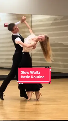 Slow Waltz Basic Routine | Figure Names #waltz#ballroom#dance#dancesport#slowwaltz  