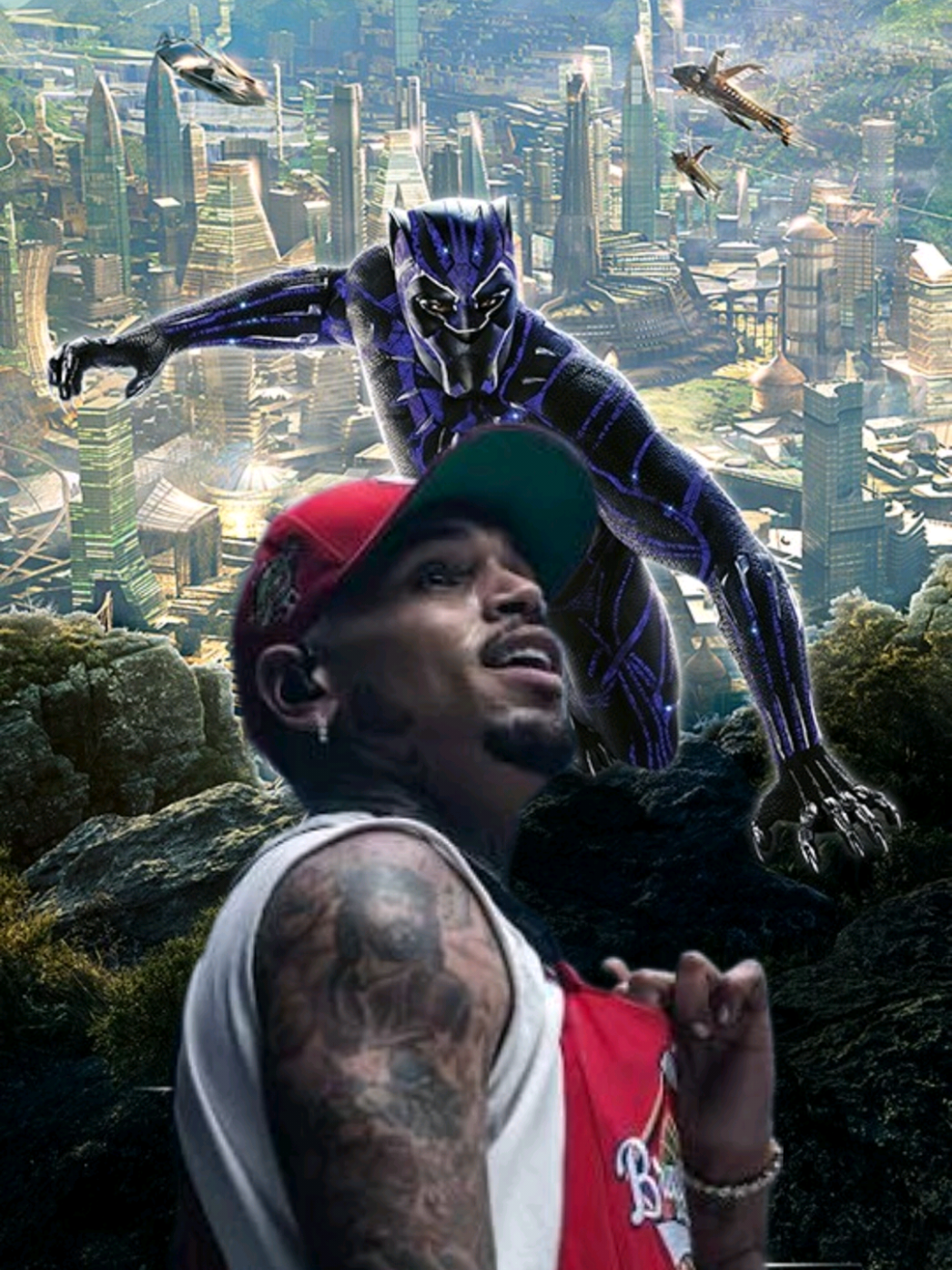 A Doodle A Day .. DAY 151! 🦸 😶‍🌫️ Finishing BLACK PANTHER 🐈‍⬛ To CHRIS BROWN'S 🎶 Under The Influence?? 🤔 (Piece 9 CIVIL WAR) #fyp #artistsoftiktok #sketch #avengers #blackpanther 