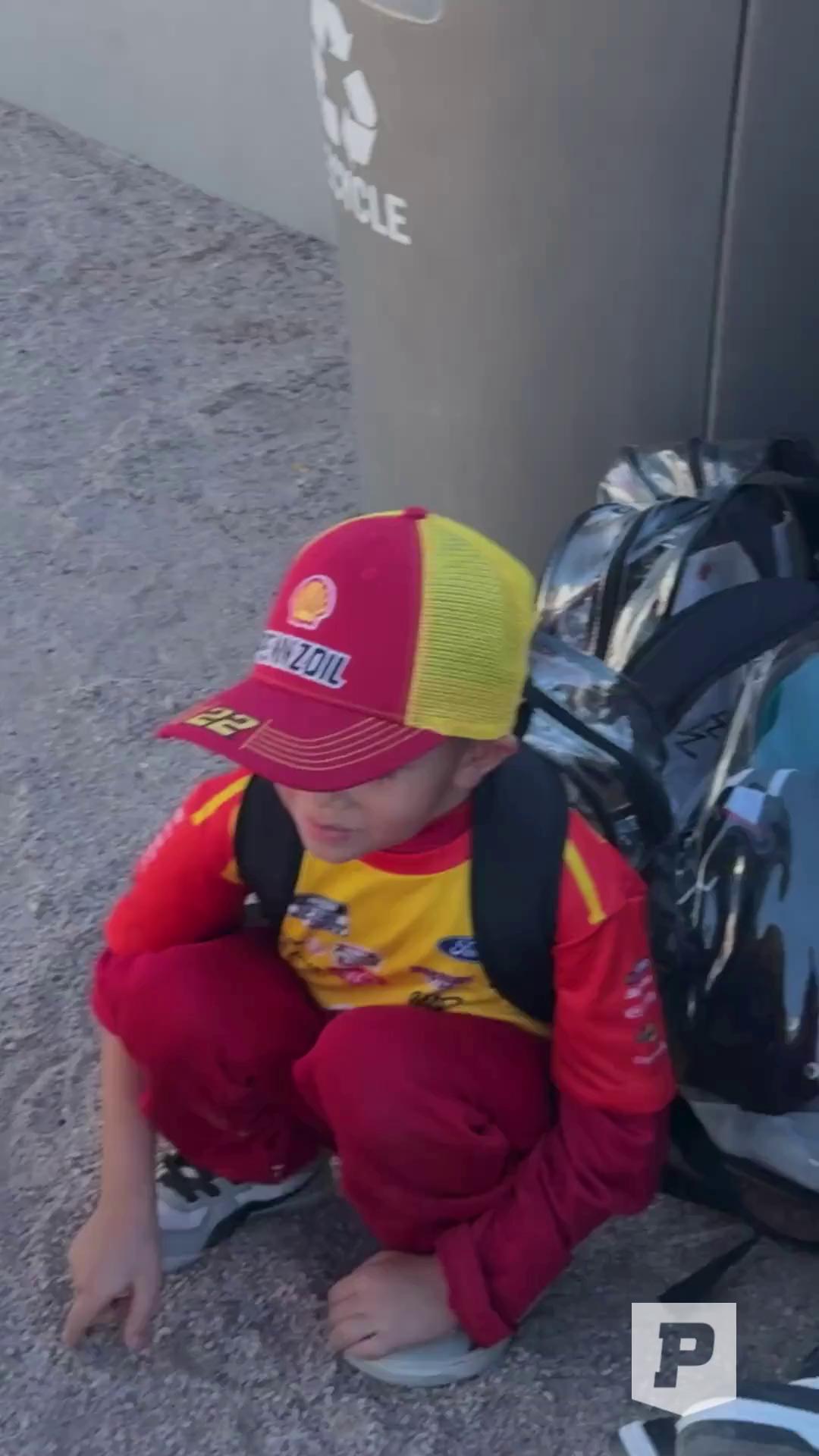 Seeing fans light up when they got Joey Logano signed die-cast made our day! 💛 Moments like these remind us why we love what we do. #JoeyLogano #NASCAR #PristineAuction