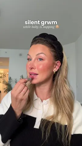 Not only I have to be quiet but I also have about 2 min before he wakes up 😅😅 #postpartum #momlife #momtok #grwm #makeuptutorial  @CLEARSTEM Skincare @Armani beauty @Saie @maccosmetics @Naked Sundays @rhode skin @tarte cosmetics @Beauty of Joseon @Drunk Elephant @Kosas 