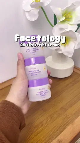 cuma pakai daycream, udah bisa glowup #facetology #daycream #daycreamfacetology 