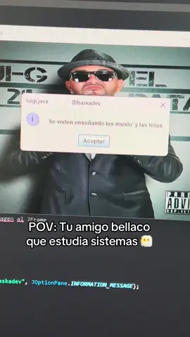 POV: Tu amigo que no va a clase  Necesitas ayuda con tus proyectos o freelance? Escríbeme 😶‍🌫️ #perreo #luigi21plus #sistemas #ingenieria #baskadev 