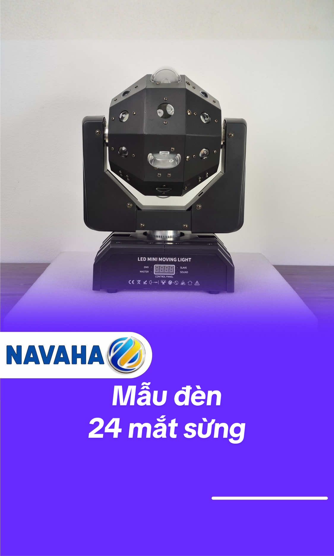 Hiệu ứng mẫu đèn Moving 24 mắt sừng cực hot có tại NAVAHA. #Navaha #khodensankhau #denlaser #denmoving #denbayphong  
