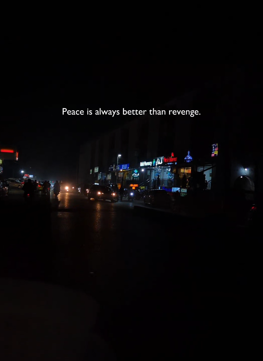 Peace hits different when you learn to let go instead of getting even. 🌙🚶‍♂️✨ Sometimes silence is the loudest answer. #reelitfeelit #nightvibes #streetvibes #peaceoverrevenge #motivationalreels 