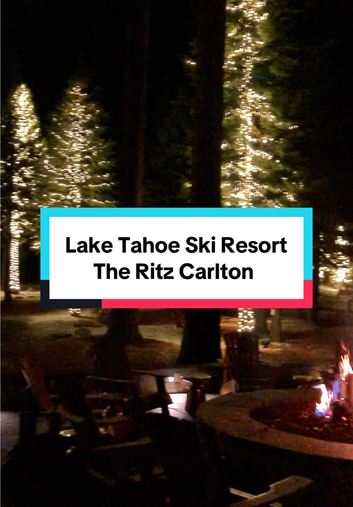Ski and stay a few nights to experience this magical winter wonderland at The Ritz Carlton in Lake Tahoe! This resort offers ski in and ski out, Christmas trees lit up everywhere, dining options, a pool, spa, fire pits, and so much more! Add this dreamy vacation to your travel bucket list! #tiktokgotryout #traveltok #skiseason #winterwonderland #tiktokgostay 