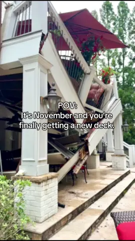 Finally! #deckcollapse #deck #deckbuilding 