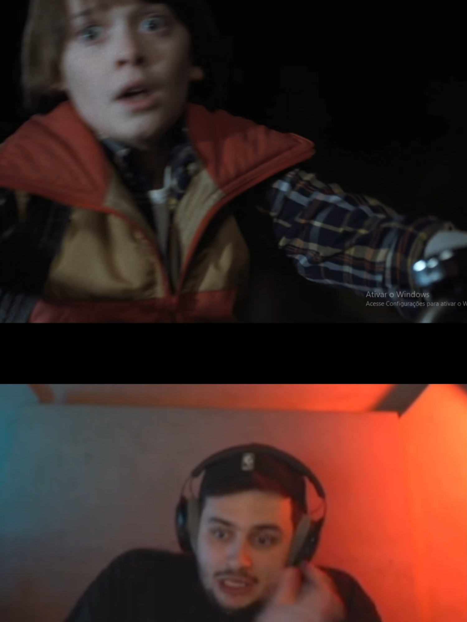 Loud GabePeixe reage ao primeiro susto de Stranger Things… e quase derruba tudo! 💀 #roxinhaclipes #kickclips #kickstreaming #twitch #twitchstreamer #twitchclips #kick #cortes #strangerthings #strangerthings4 #netflix #gabepeixe #loud #react #humor