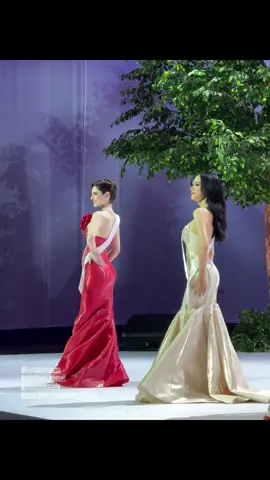 Hương Giang x Stephany tại sự kiện chào mừng của Miss Universe 2025. Quá sang đi #huonggiang #missuniverse #stephanyabasali 