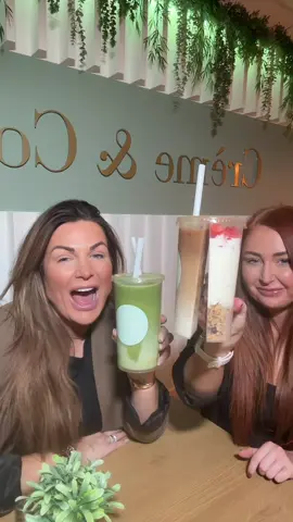 SPLIT PERSONALITY IN A CUP  “Can’t decide so I got both “  #viralcoffee #coffee #coffeeshop #splitpersonality #fyp 