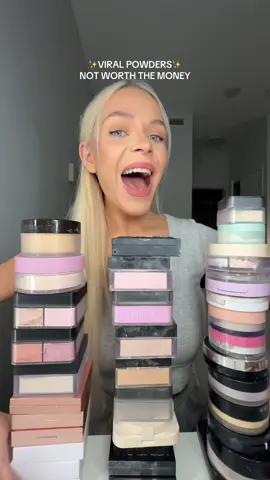 brutally rating viral powders!! 🤍 #makeuphaul #sephorahaul #deinfluencing #BeautyReview 