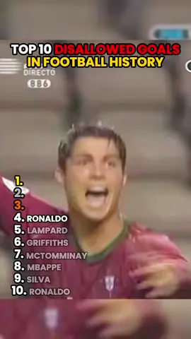Top 10 Disallowed Goals in Football History Part 2⚽️🔥 #lxthalfcnew #football #disallowed 