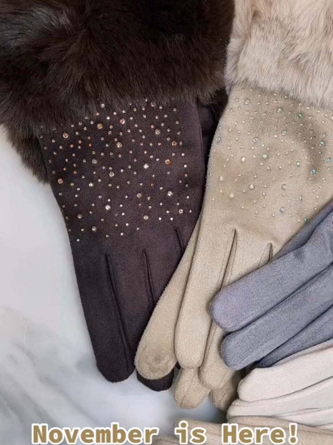 Elegance meets warmth with our Audrey Crystal Gloves ✨ 🧤 Cozy, soft, and beautifully detailed with shimmering crystals 💎 Perfect for chilly days, winter nights, or adding instant glam 🌟 Designed to keep you warm and chic #NatalieMills #AudreyGloves #WinterGlam #LuxuryForLess #CrystalStyle#TikTokFinds #FreeShipping