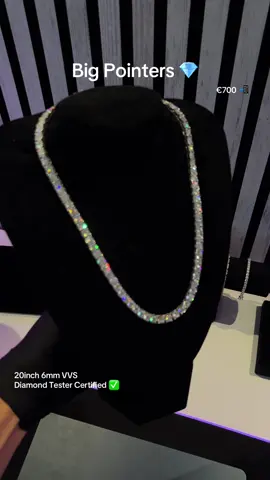 Tennis Necklace 💎 20inch 6mm #vvs #icedout #tennisnecklace #jewelry 