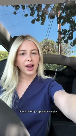 #ad @Capella University I can't tell you how many times aspiring students have asked me for advice/guidance on where to even begin when applying to nursing schools and I DON'T BLAME THEM! The process is extremely confusing and daunting, and (if you're like me) you want to know what you’re getting into beforehand. Capella University does a great job doing that and taking the guesswork out of the entire process. Check out Capella University to plan your future nursing journey!  #greenscreenvideo #fyp #nursingstudent #nursingschool 