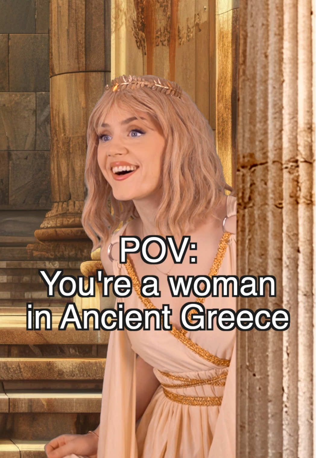 Ancient Greece was a WILD place to be a woman 😀🏛️🏺#ancientgreece #greekmyths #persephone #horriblehistories #funfacts 