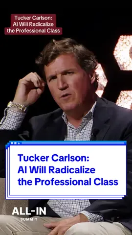 Tucker Carlson: AI Will Radicalize the Professional Class... and Lead to Mamdani in NYC Tucker:  “We've got a little fewer than one million lawyers in the United States, and a lot of them are just SOL.” “You can displace farm workers, what are they gonna do about it?” “You can displace factory workers, they’ll just kill themselves with drugs and fast food, which they have done. And you'll feel sort of guilty, but then ignore it.” “If you do that to lawyers and nonprofit sector employees, who I lived around in DC, you will get a revolution.” “And I mean that. I'm dead serious. Where did Pol Pot come from?” “There's never been a revolution that wasn't fomented by frustrated members of the sort of the insurgent class.” “Sub-aristocrat, but the striving class, the most repulsive people there are, I think it would be fair to say.” “But also the most intent on getting what they want.” “And if you put them out of business, I mean, I'm not joking at all, I think we could get unstable.” Friedberg: “We're seeing this already, and one could argue that the Mamdani election surge may be the result of young people coming out of colleges that were in that exact same situation.” “And they were told that if they take on $400K of debt, they'll end up making a good living and progressing in life, buying a home, and all of that turned out to not be true.”