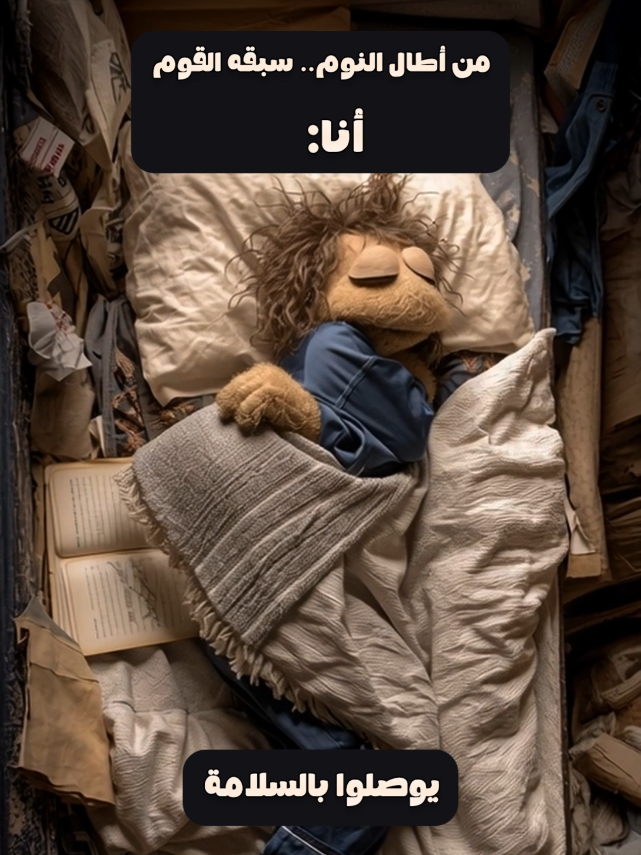 طمنونا بس توصلوا 🤣🤣🤣🤣 . . . #مشاطيب #ضحك😂 #كوميدي #تيكتوك_عرب #النوم 