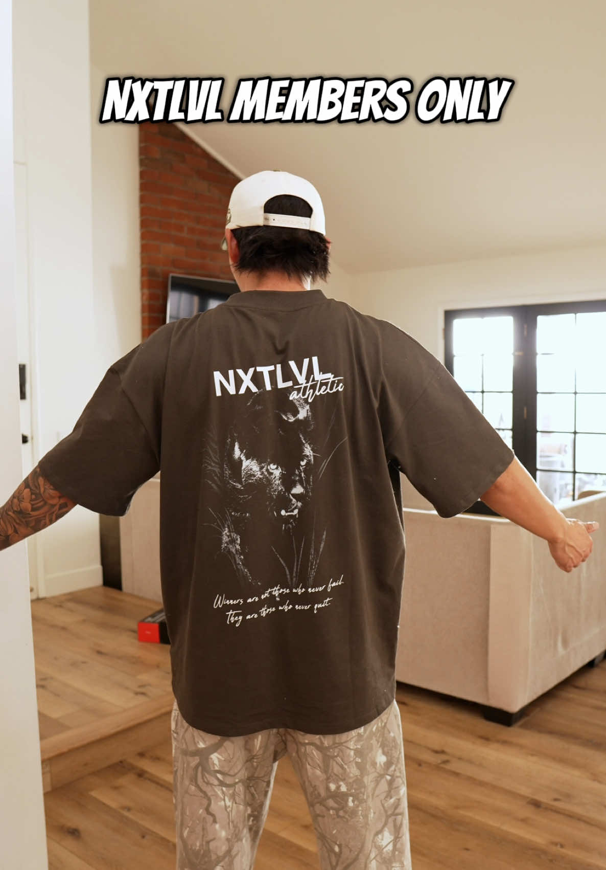 NXTLVL members only premium graphic tee is back!! They just restocked the members only and the relentless tee but they are already starting to get low in stock so make to snag your size! #oversizedshirt #oversizedtshirt #oversizedgraphictees #premiumtees #nxtlvl 