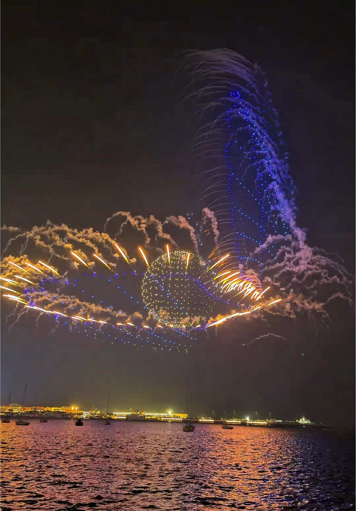 Qatar Boat Show 2025 . . . . #firework #doha #qatar #droneshow #viral 