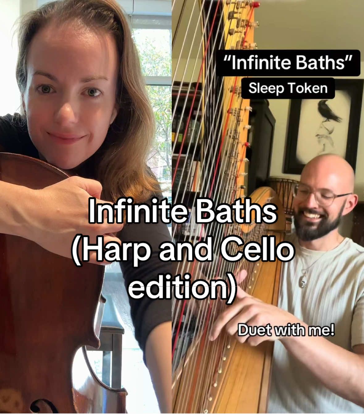 #duet with @Josh Haudenschield Music #harp  As requested - duet with the “Harp Guy” ☺️ #cello #sleeptoken #wlw 