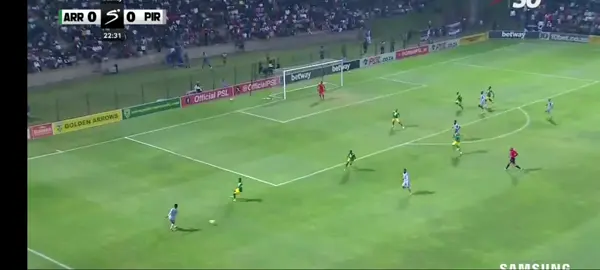 OWN GOAL 🚀 Orlando Pirates 1-0 Golden Arrows. I Ndaba #BetwayPrem #UpTheBucs 🤭💣☠️🤍💣