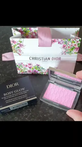 💗 How cute is this Dior Rosy Glow Blush compact with mirror?! 💗 💗 Thank you @Diorbeauty 💗 #dior #diormakeup #fyp