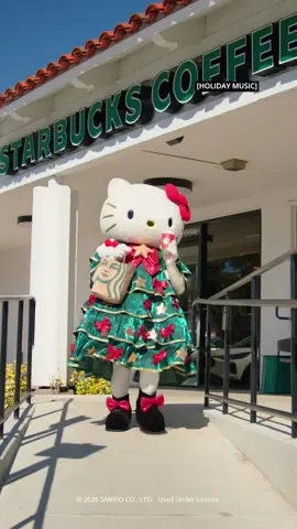supercute vibes only this holiday! @hellokitty + Starbucks merch drops 11/6. available in U.S. and Canada stores while supplies last.