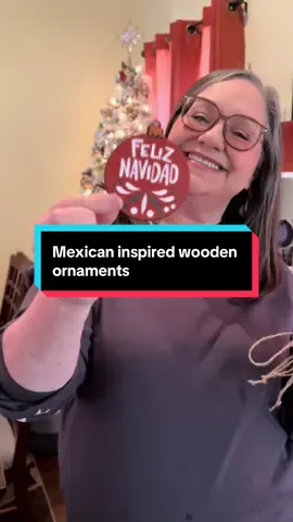 Bringing a little Feliz Navidad flair to my tree 🎄 these Mexican inspired wooden ornaments came ready to hang and are under $12 with free shipping #FelizNavidad #MexicanChristmas #holidaydecor #tiktokshopcreatorpicks #TikTokShopBlackFriday 