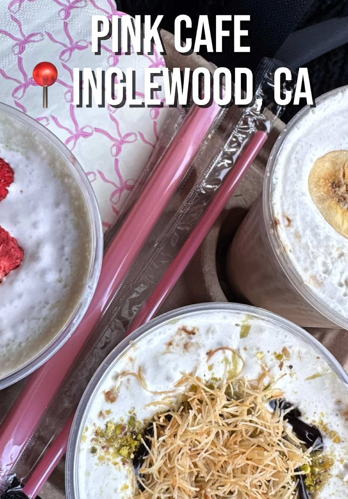Check out @P.ink Cafe with my girls @Ashley Rodriguez @Latina Foodie Finds  📍Inglewood, CA  #coffee #coffeedate #coffeeoftheday #matcha