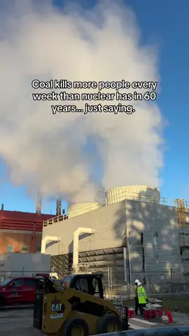 Coal causes around 800,000 to 1 million deaths per year worldwide from air pollution, mining accidents, and respiratory illness. That’s roughly 15,000-20,000 deaths per week globally. #nuclearinsider #nuclearpower #nuclearenegy 