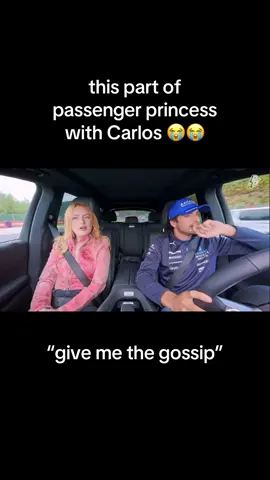 passenger princess with carlos 😭 #carlossainz #formula1 #ameliadimoldenberg #chickenshopdate #saopaulo 
