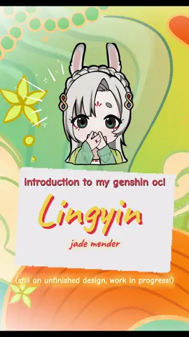 🌕🐇 :: I want to ship her with someone but idk who yet ahah anyways she’s so cute!!! i just made her in like a few days yippee #art #GenshinImpact #oc #genshinoc #fyp if this flops im just gonna post it again i swear 